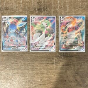 Pokemon VMAX Card Set - Glaceon, Gardevoir, Kingler